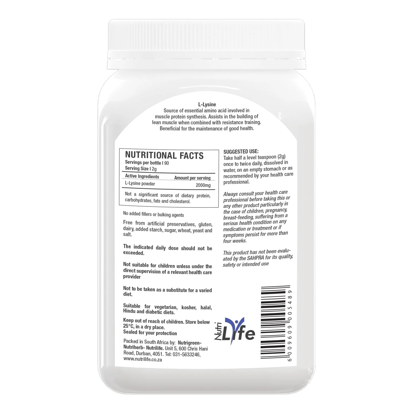 L-Lysine Powder 180g