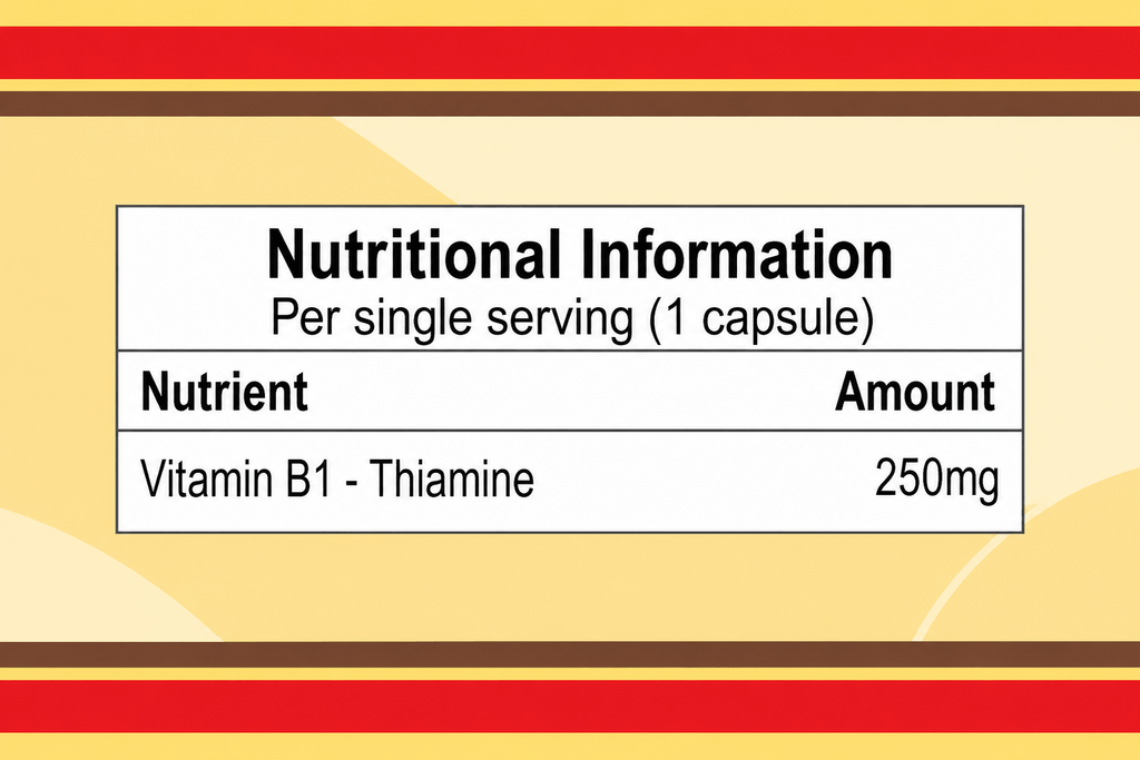 Vitamin B1 - 250mg - Supa Boost Health