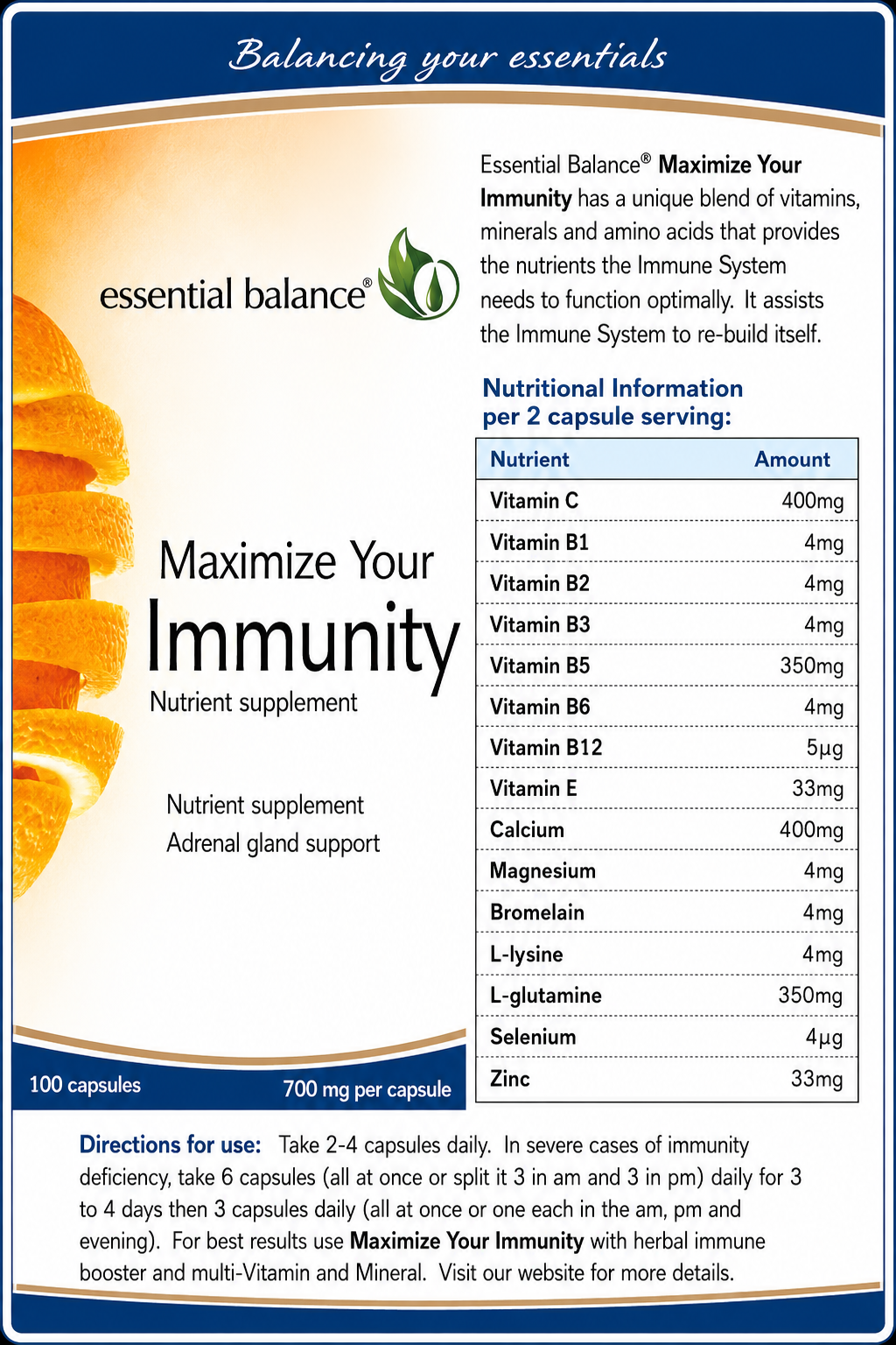 Maximize Your Immunity - Capsules