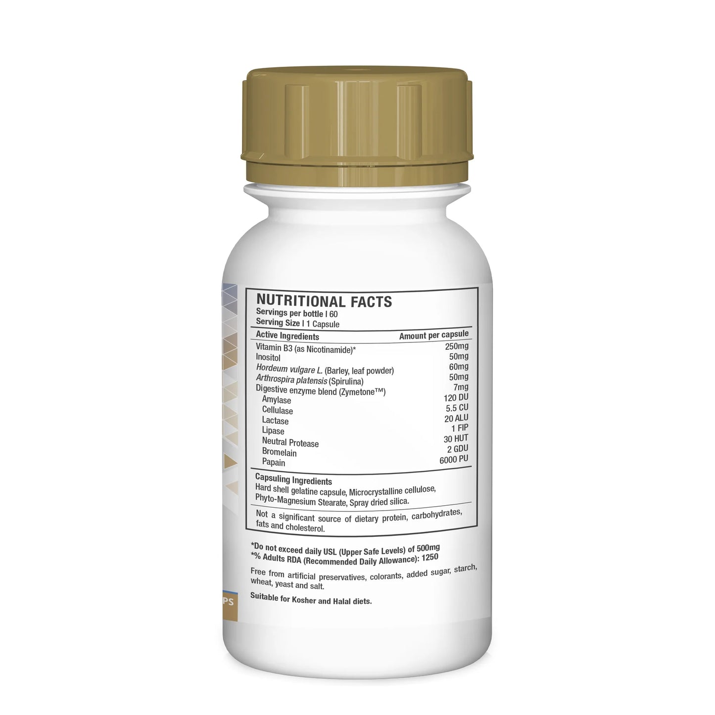 Vitamin B3 - Non-flush Niacin/ Nicotinamide - 250mg