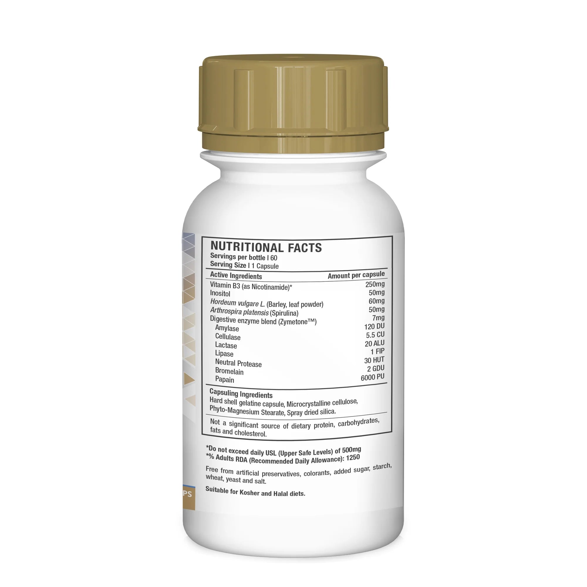 Vitamin B3 - Non-flush Niacin/ Nicotinamide - 250mg - Supa Boost Health